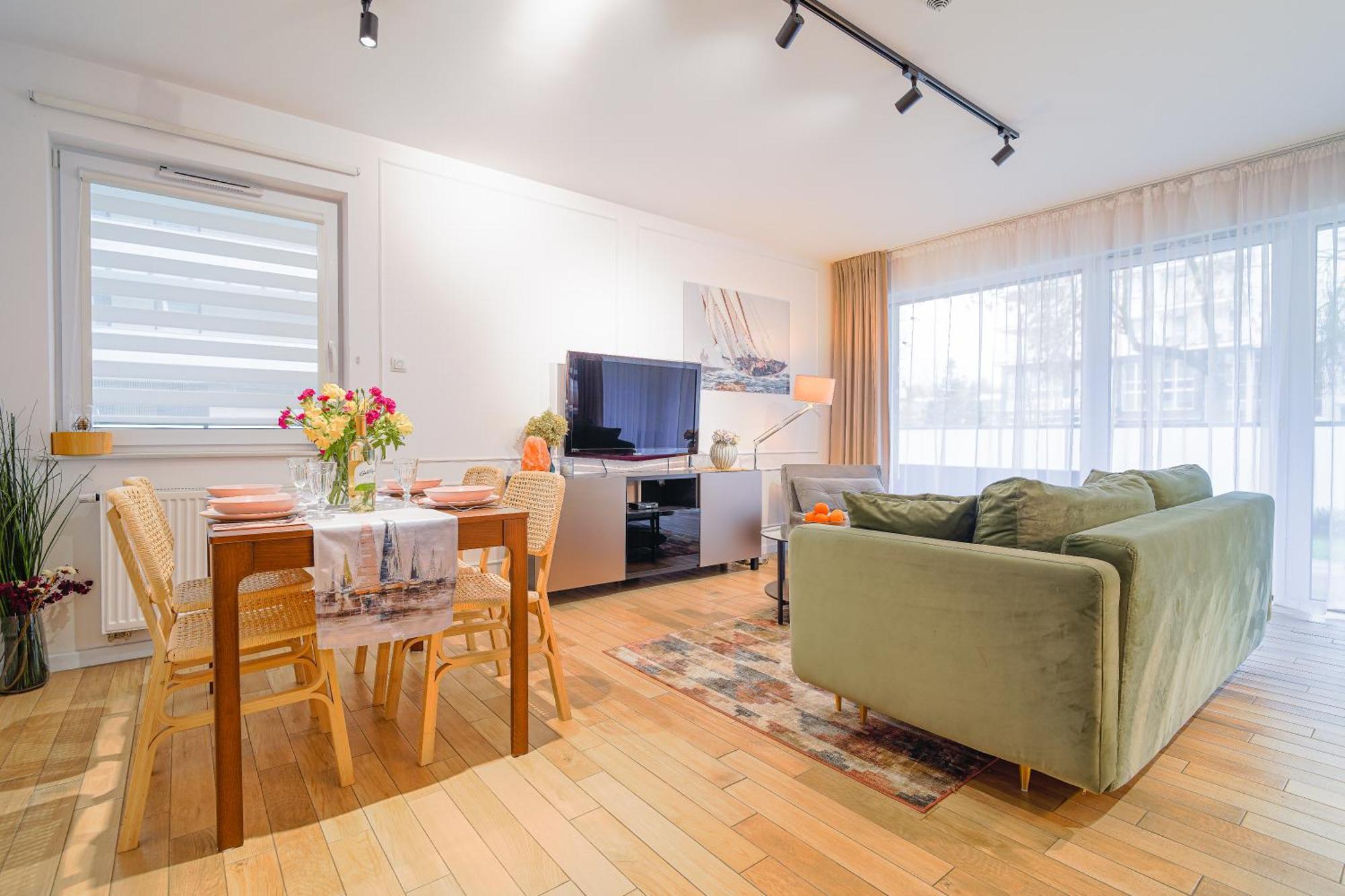 Lulu Apartments - Pod Masztami - Apartament Dwupokojowy - Basen Silownia Parking Kołobrzeg Kültér fotó
